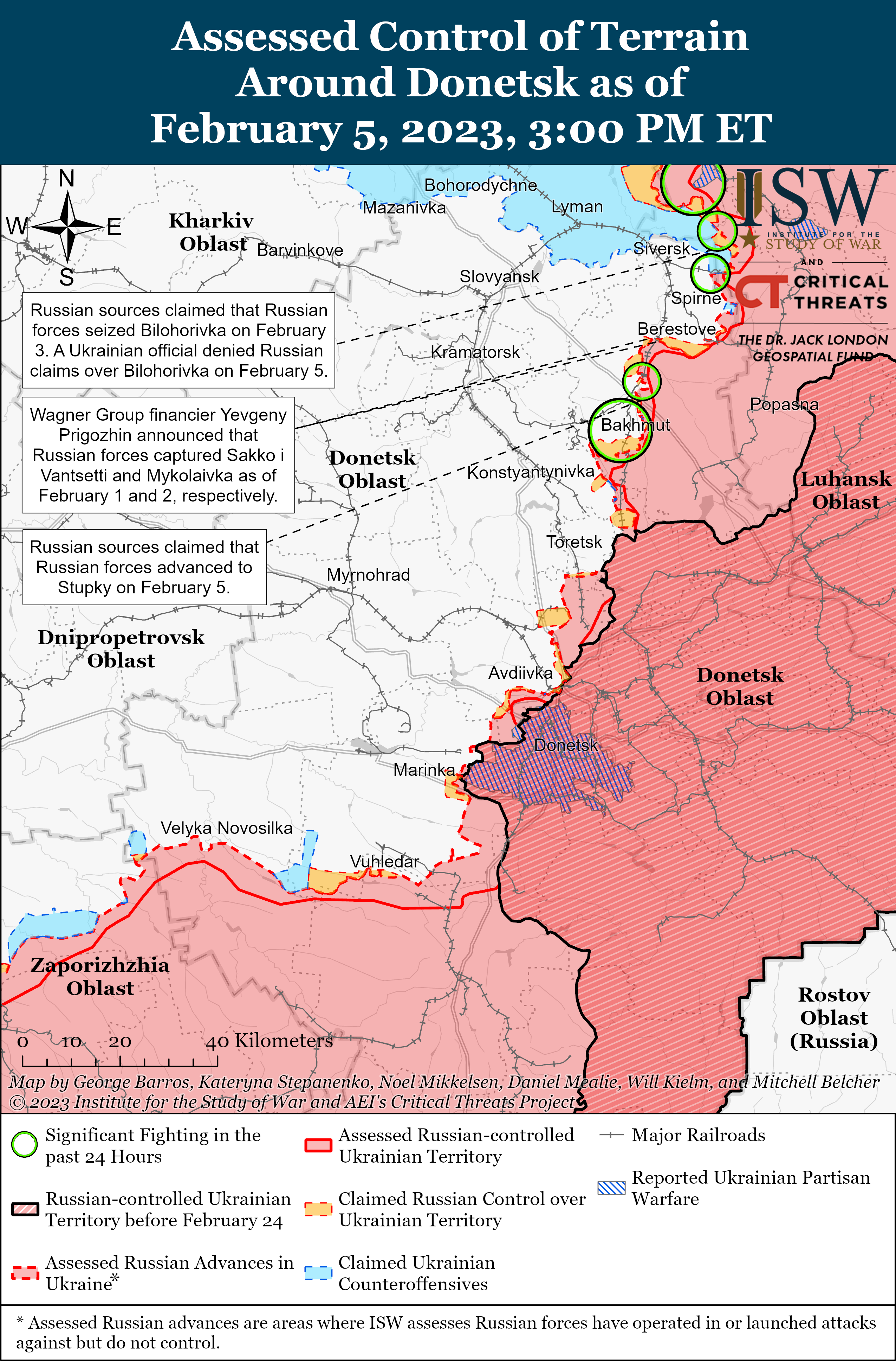 Kháng chiến đảng phái trong chiến tranh Nga-Ukraine, tháng 2023 năm XNUMX