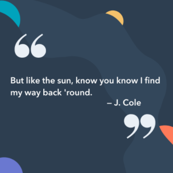 歌曲歌詞 instagram 標題：但就像太陽一樣，你知道我找到了回歸的路。 — J. Cole，歪歪扭扭的微笑