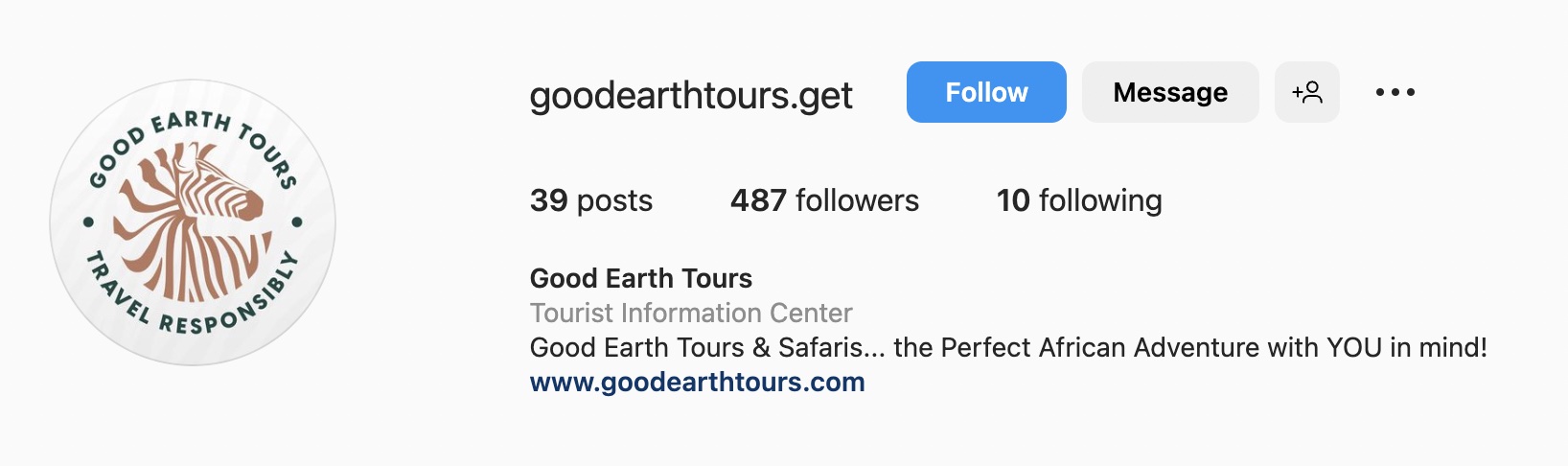 Good Instagram bio ideas for travel, good earth tours
