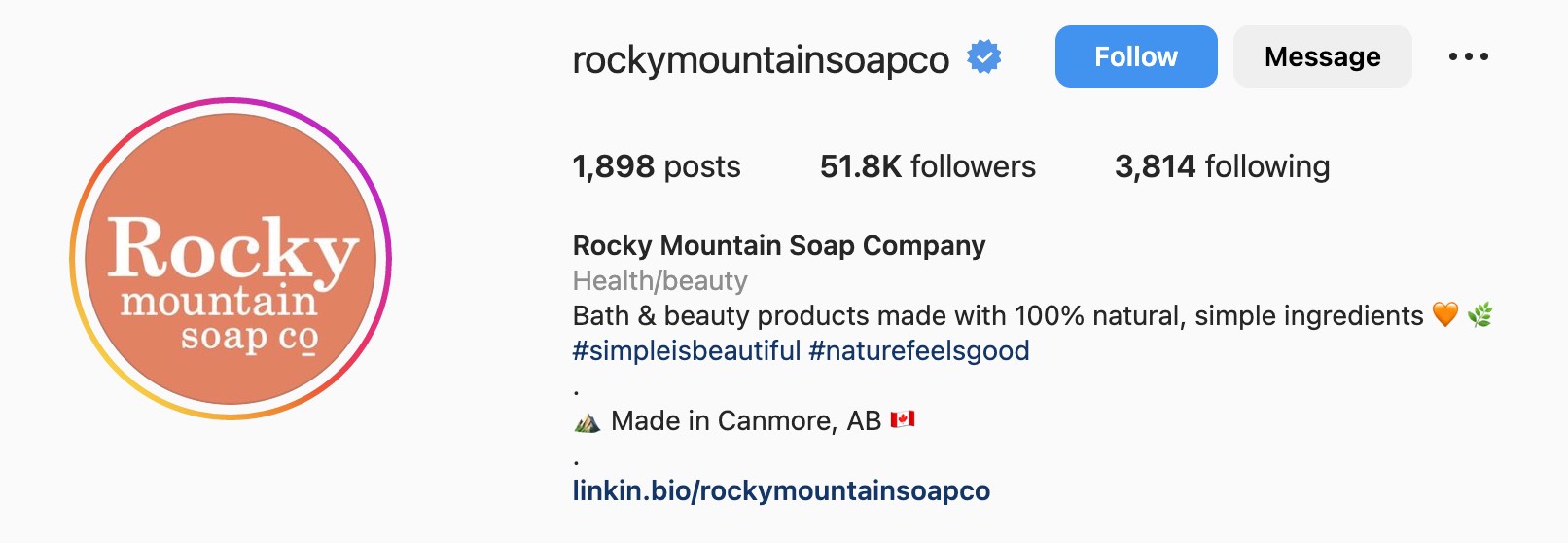 Good Instagram bio ideas, rocky mountain