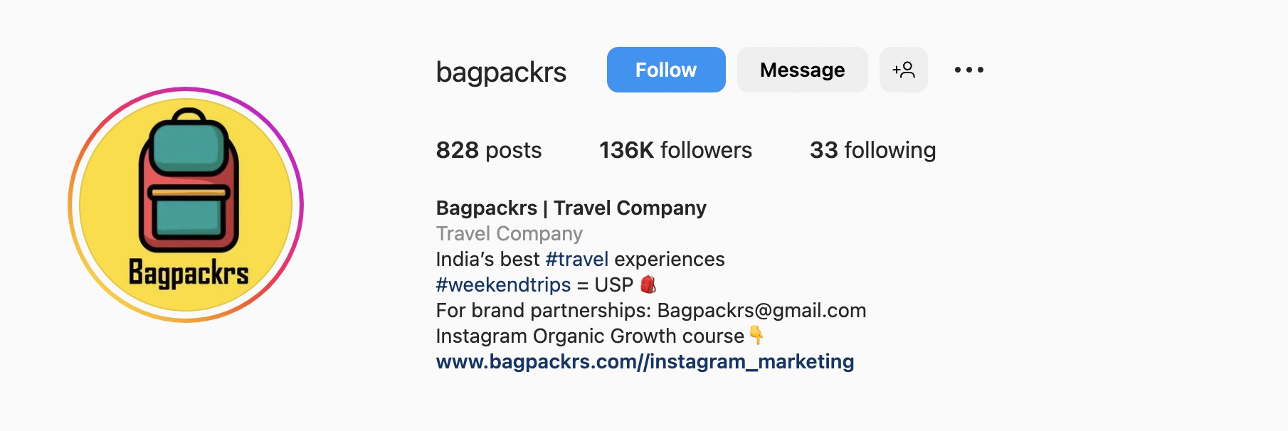 旅行、bagpackrsのための良いInstagramのバイオのアイデア