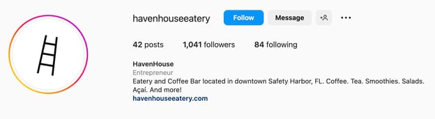 Instagram のレストランやコーヒー ショップのバイオのアイデア, 家を持っています。