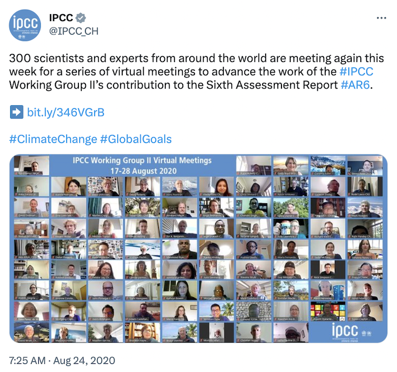 @IPCC_CH tweet screenshot.