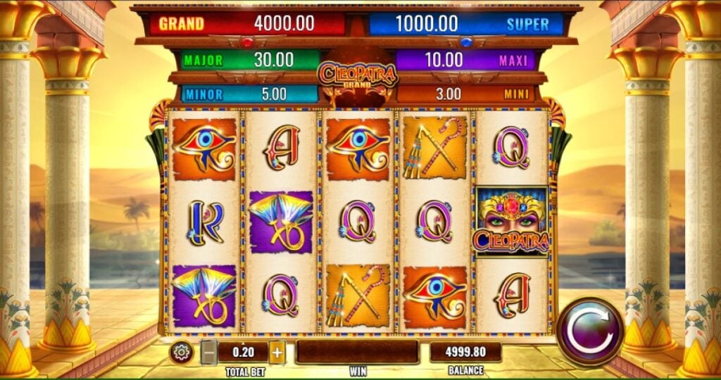 Cleopatra Grand online slot reels by IGT
