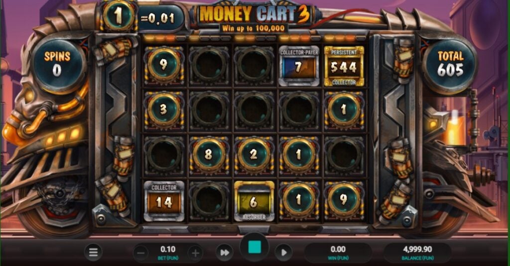 Money Cart 3 slot reels by Relax Gaming
