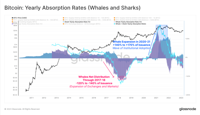 ballenas y tiburones bitcoin