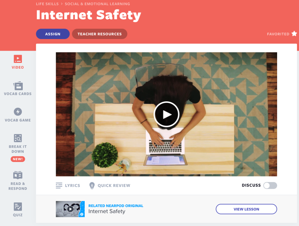 فيديو عن المواطنة الرقمية حول الأمان على الإنترنت