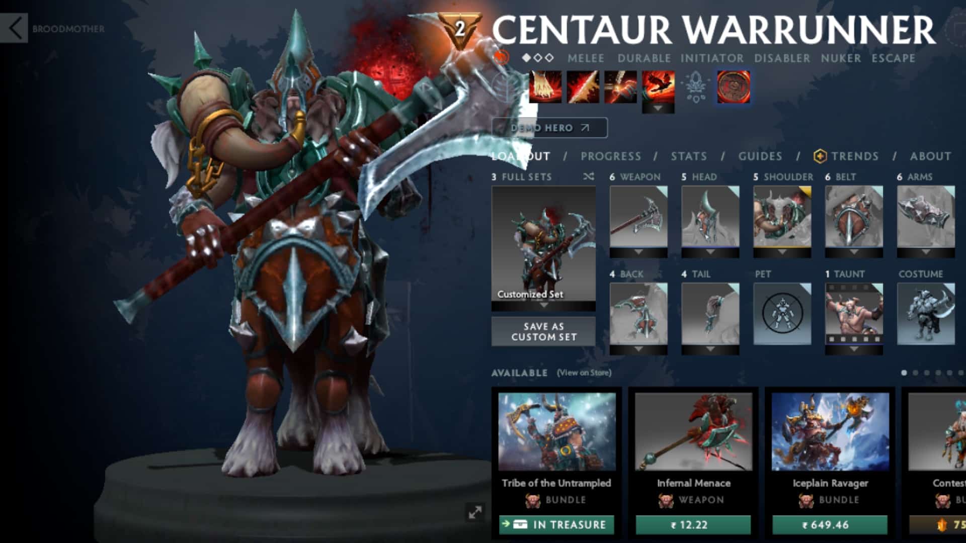 Centaur Warrunner helps Ancient Apparition kill enemies
