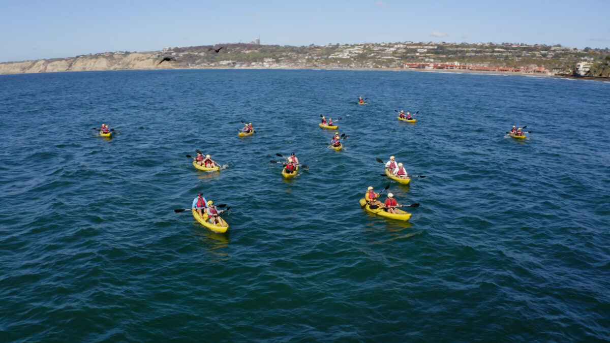 Chèo thuyền Kayak phiêu lưu dưới nước