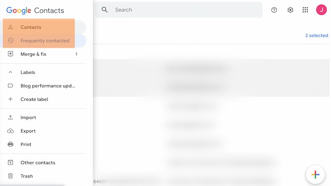 Ejemplo de cómo crear un grupo en Gmail: Abrir opciones de contacto en Contactos de Google