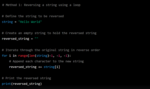 Python Reverse String