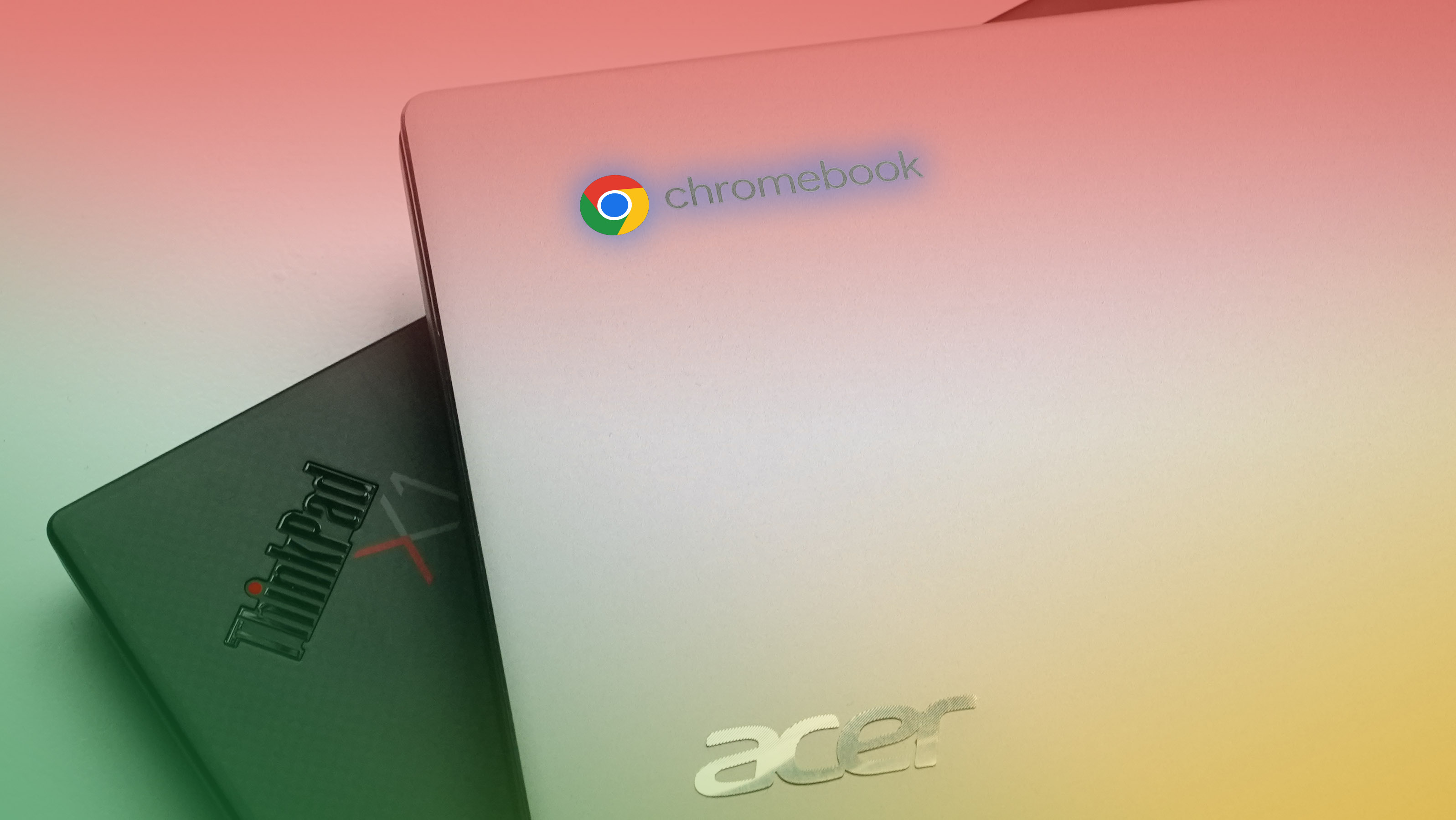 Chromebook schakelt Photoshop-koptekst in