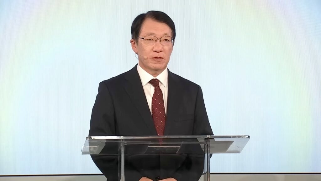 Mitsubishi-CEO Takao Kato op Alliance-evenement 2023