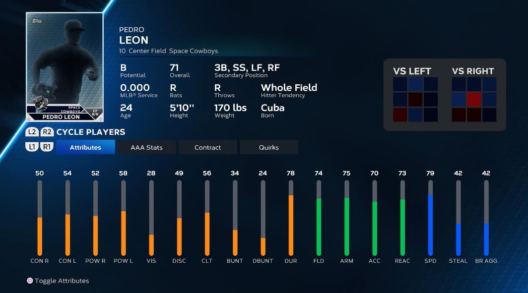 Pedro Leon's MLB The Show 23 player card