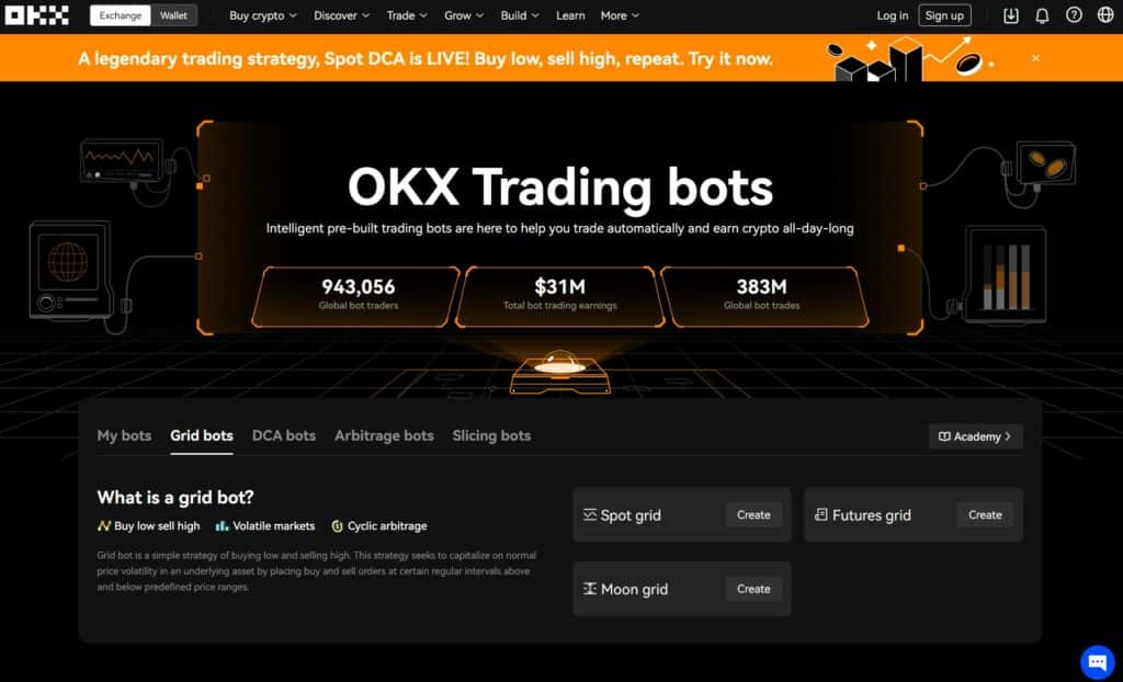 Robot de trading OKX