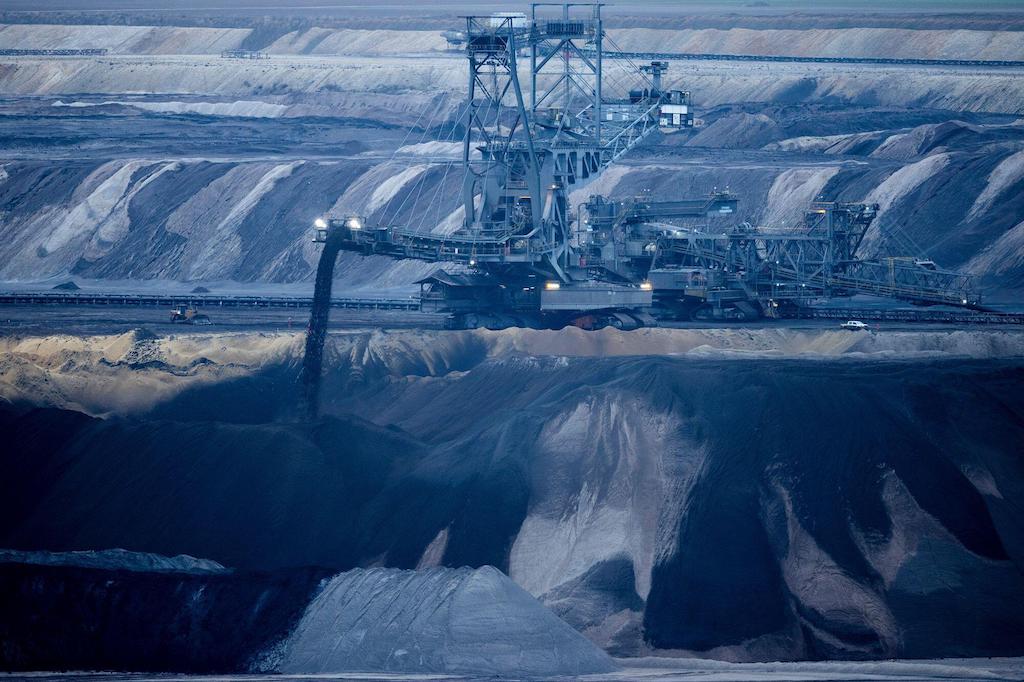 A lignite excavator operates in the Garzweiler II opencast lignite mine near the village Luetzerath, in Jackerath, Germany, on January 5, 2023.