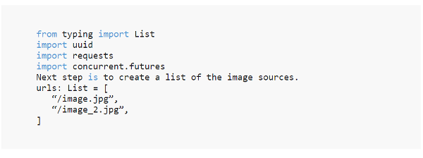 多数の画像を JPG/PNG 形式でダウンロードするためのコード スニペット | Python スクリプト