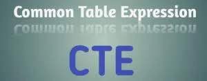 Common Table Expression in SQL