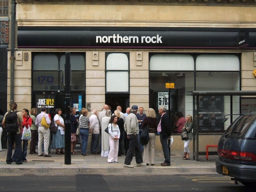 Wikipedia 2007 run on Northern Rock - Twitter Generation's 1st Banking Crisis is Different From 2008