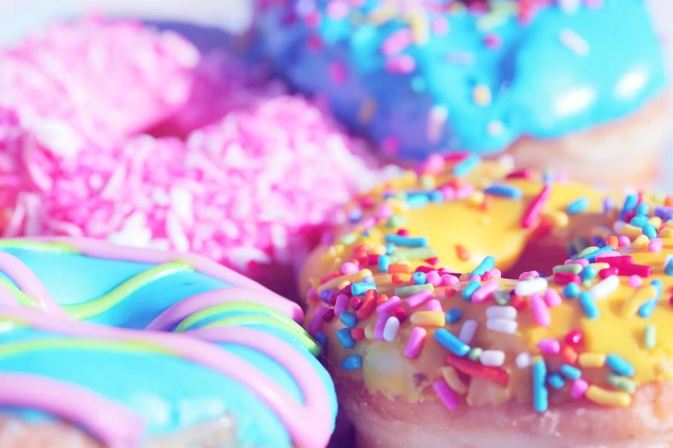 colored donuts