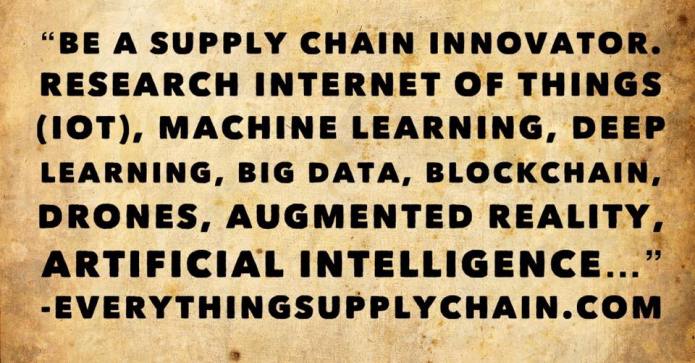 supply chain artificial intelligence machine learning deep learning