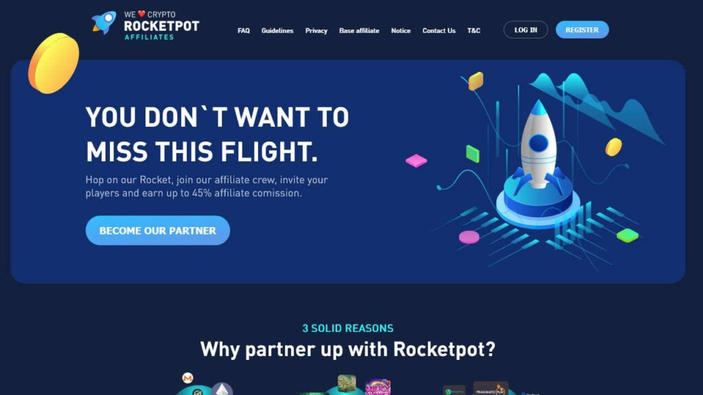 Rocketpot 제휴 프로그램