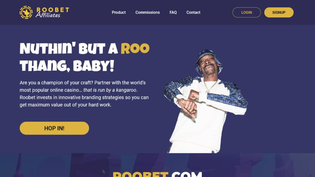 Programa de afiliados de Roobet