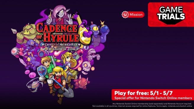 Cadans van Hyrule Zelda Nintendo Switch Online Game Trial