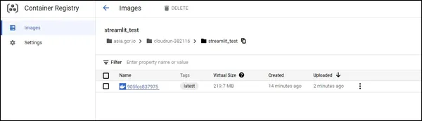 cloud run | container registry