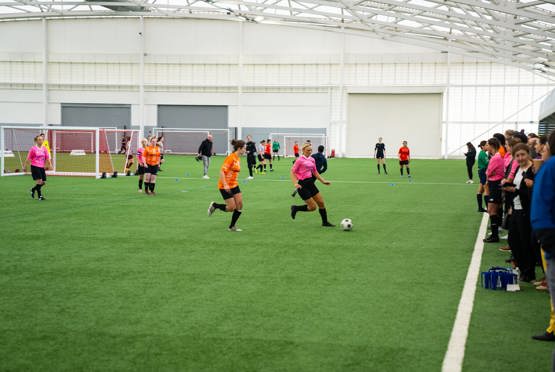 Inchcape's Copa Del Cure Leukaemia team in action at St George's Park