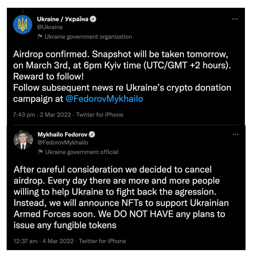 Lanzamiento aéreo ucraniano