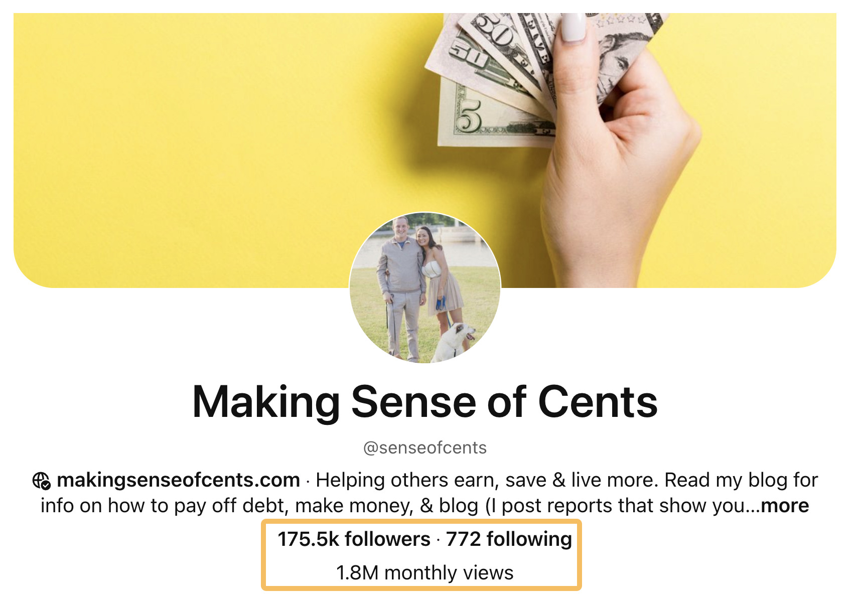 La cuenta de Pinterest de Making Sense of Cents