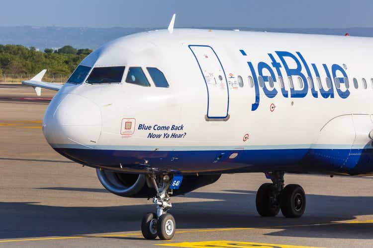 JetBlue Airways Airbus A320 vliegtuig Cartagena luchthaven