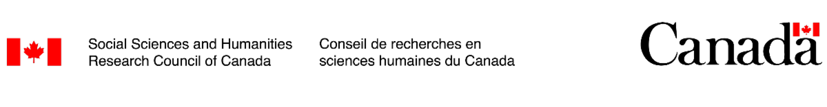 캐나다 사회 과학 및 인문학 연구 위원회 로고, 캐나다 정부 로고, Logo du Conseil de recherches en sciences humaines du Canada, logo du gouvernement du Canada