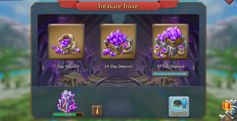 Depósito de gemas Treasure Trove