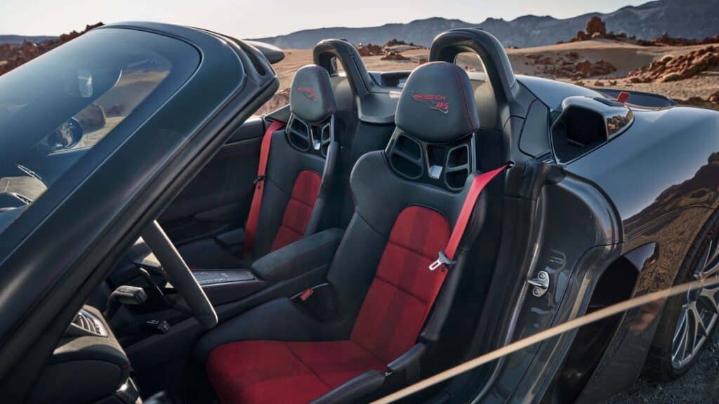 2024 Porsche 718 Spyder RS ​​stoelen REL