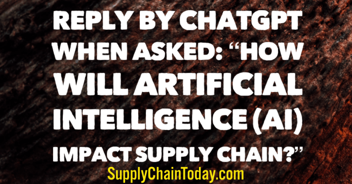 ChatGPT impact supply chain
