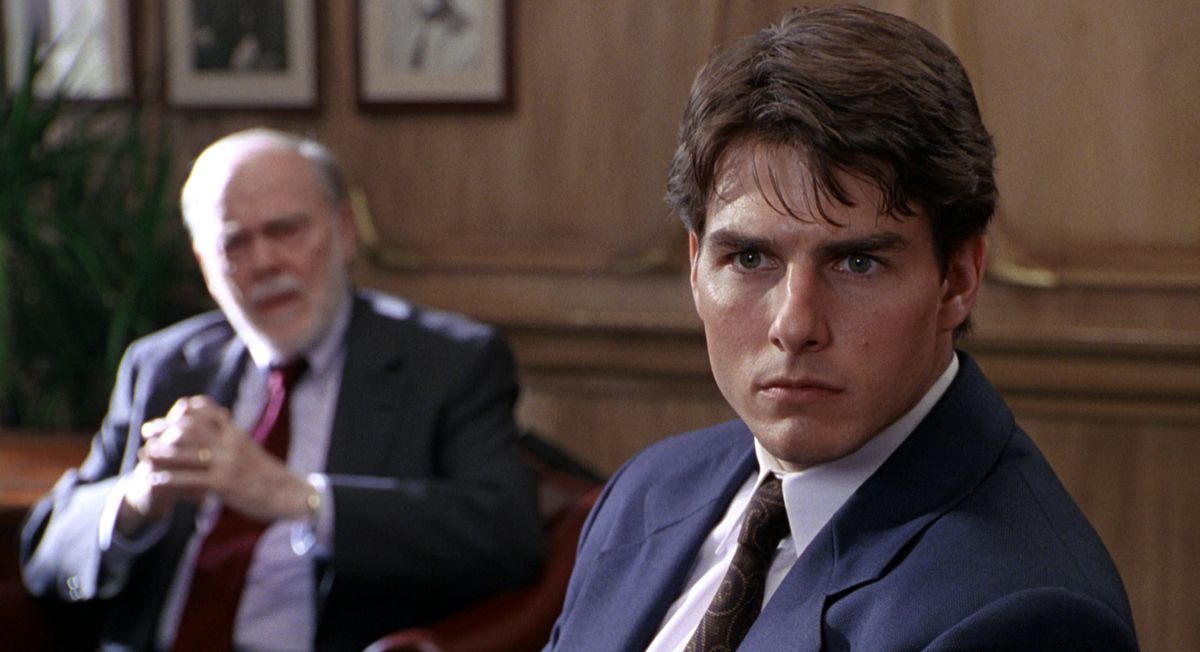 Tom Cruise como Mitch McDeere en La empresa.