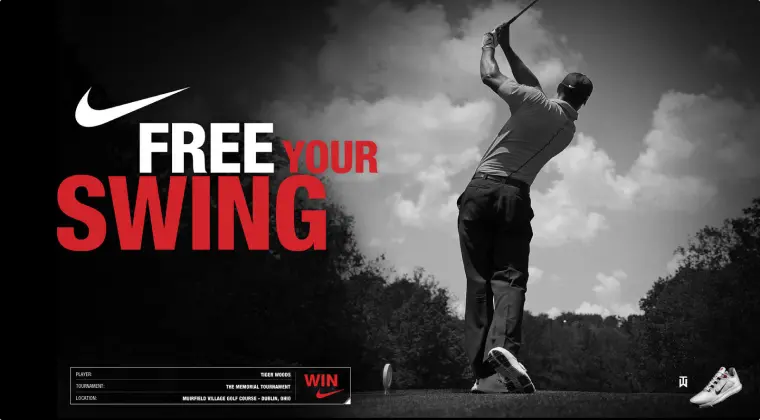 Tiger Woods'un zaferini kutlayan reklam