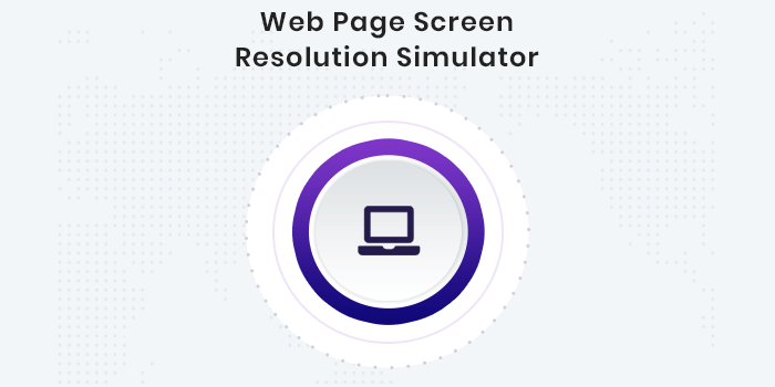 Webbsida skärmupplösningssimulator