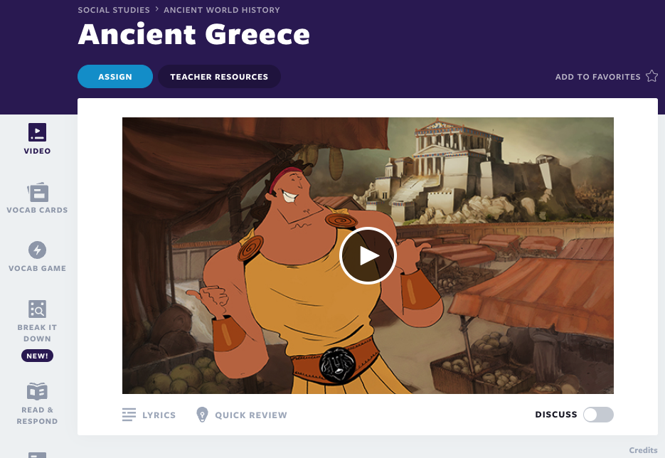 古代ギリシャのレッスンビデオ