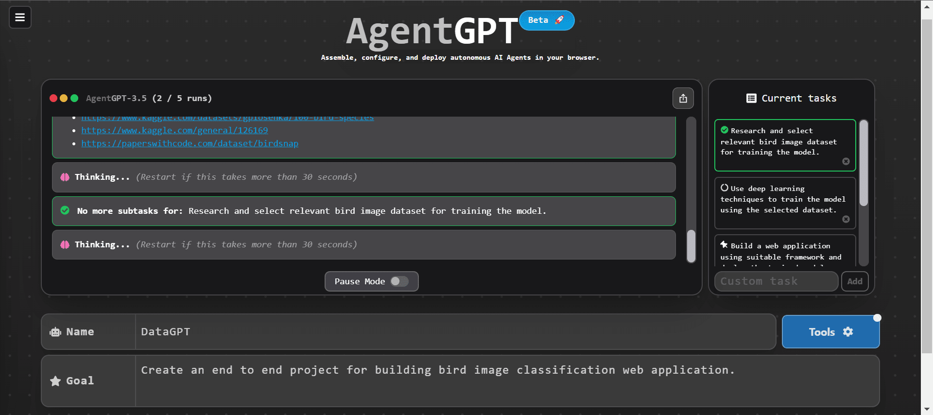AgentGPT: Đại lý AI tự trị trong trình duyệt của bạn