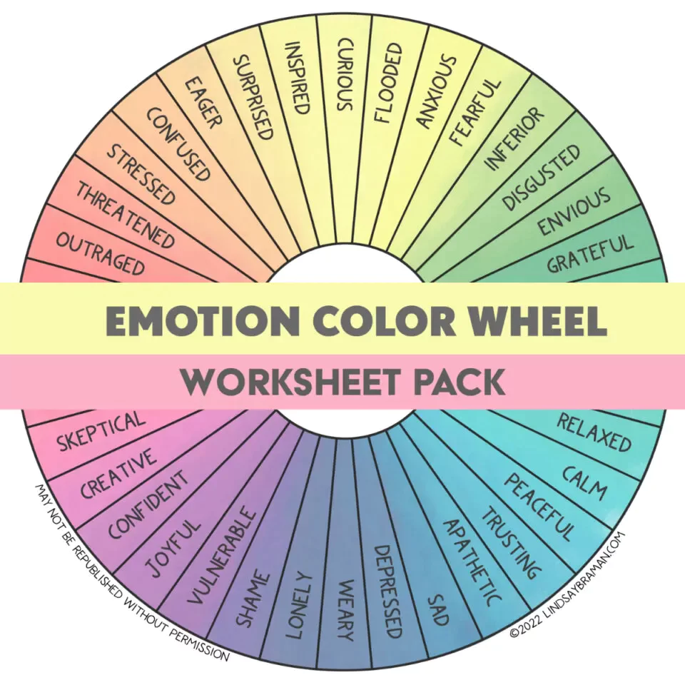 Roda de cores de emoção