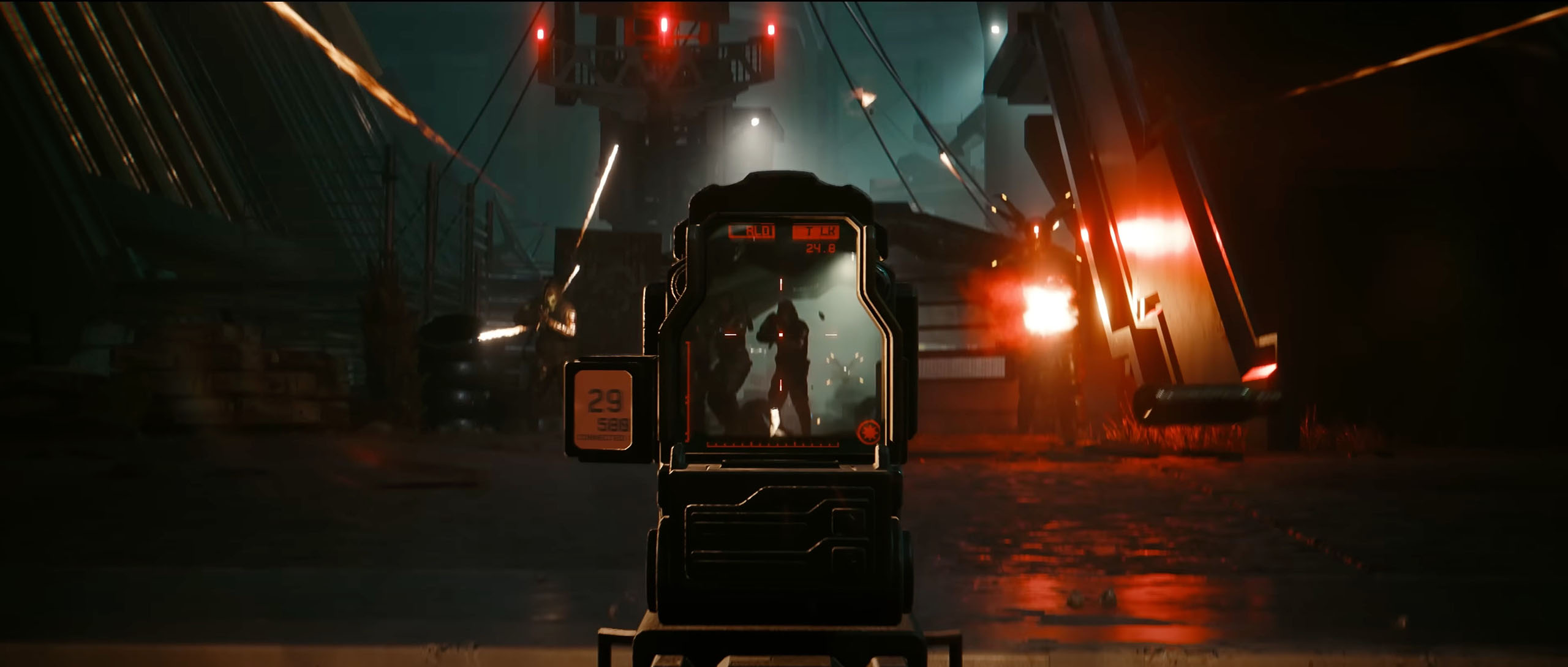 실행: Dogtown gibt의 Bullet-Time-Cyberware에 대한 Graumarkt의 Auf dem – Keanu Reeves는 Hologram-Buddy ist를 다루지 않고 Matrix ballern에서 볼 수 있습니다.