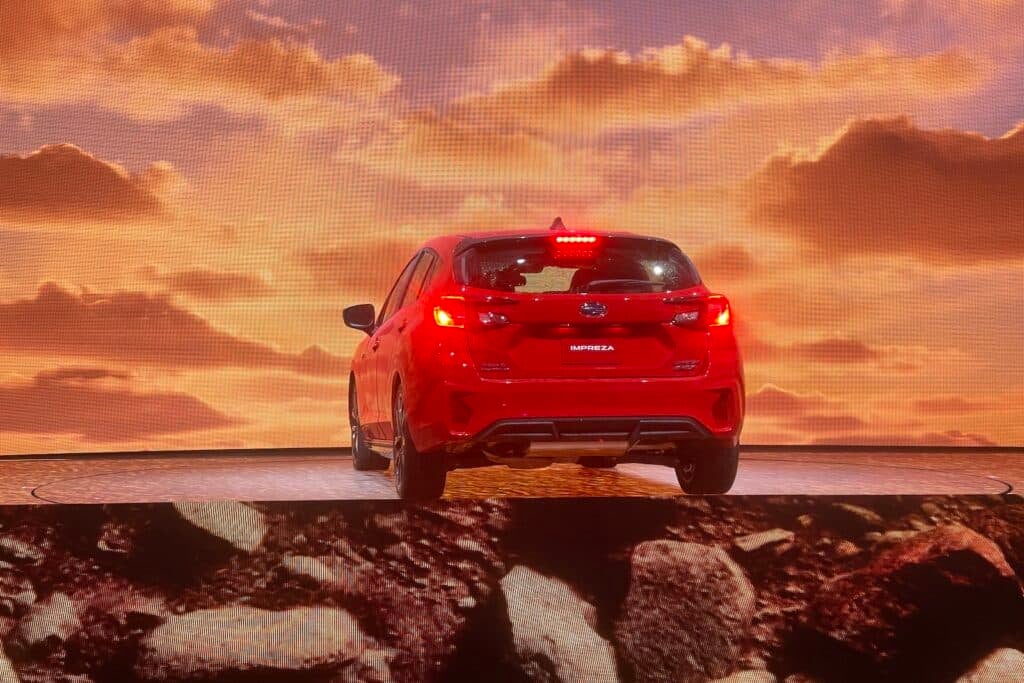 2024 Subaru Impreza liftgate debut LA 2022