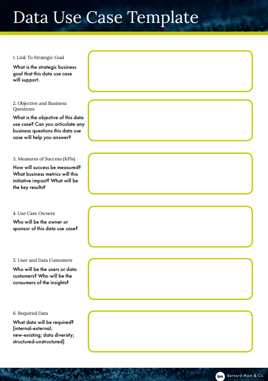 data use case template