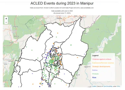 Análisis de datos ACLED | Manipur | Visualización de datos