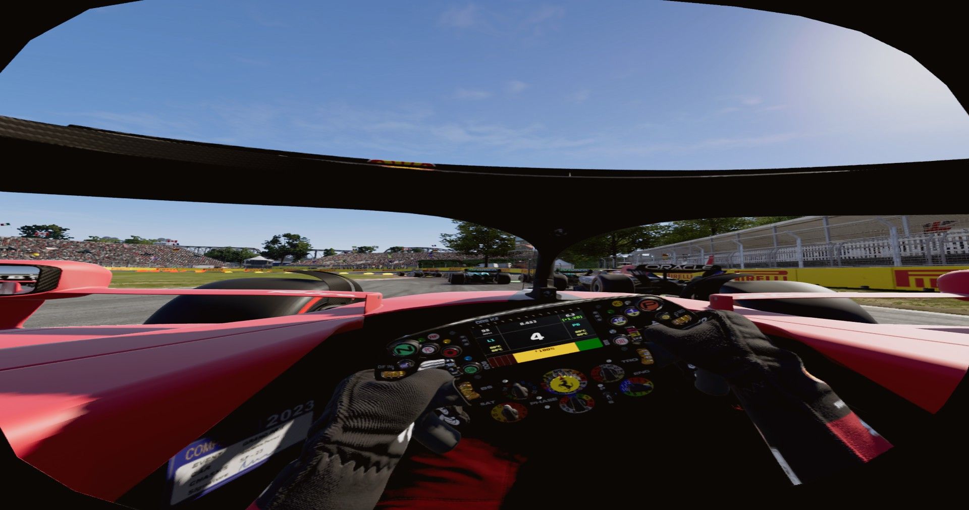 'VR 매체' 설정에서 F1 23