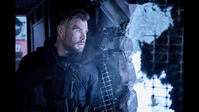Chris Hemsworth in a still from 'Extraction 2'.