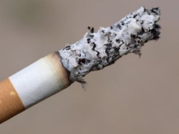 white ash Cigarette 